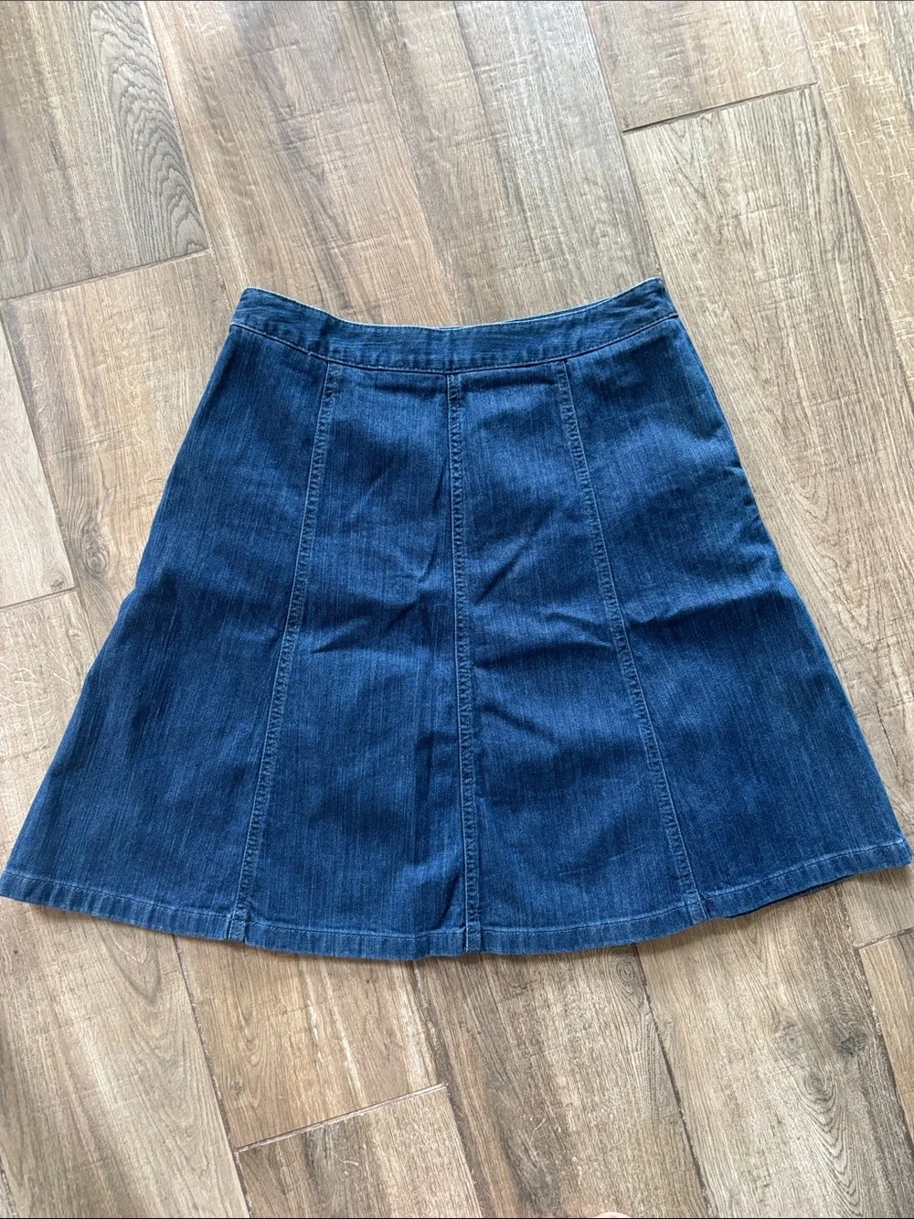 L.L. Bean denim a line skirt